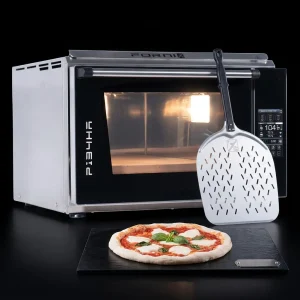 Pack Four à pizza Effeuno P134HA 509E Extra Power + Pelle perforée professionnelle