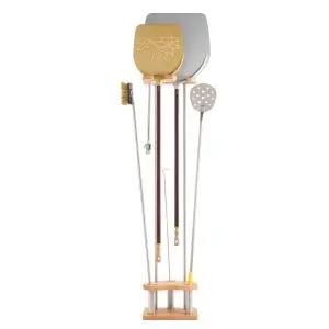 Support universel MILANO 7 postes en bois et INOX