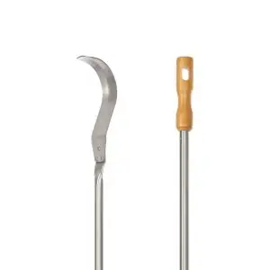 Tire-braises en inox avec poignée bois 170 cm Lilly Codroipo