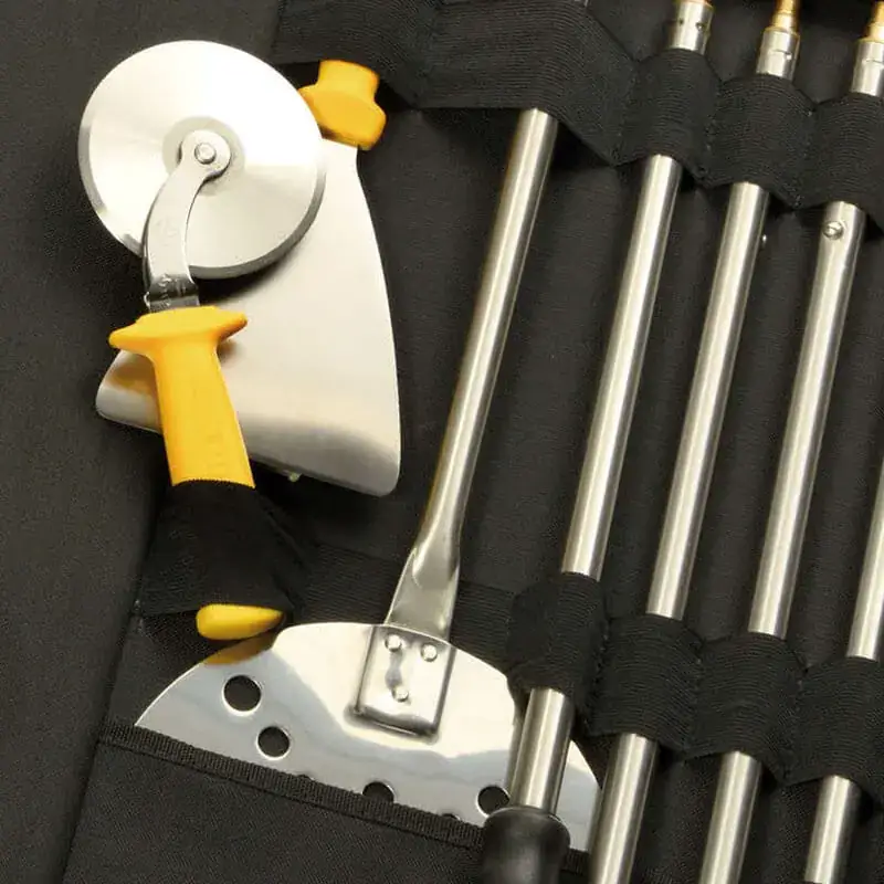 Trousse d'outils de pizzaïolo Lilly Codroipo : roulette, spatule et pelles