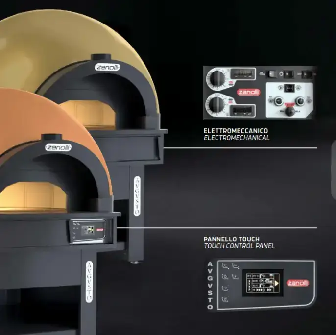 Fours à pizza Zanolli AVGVSTO, version électromécanique et version à écran tactile
